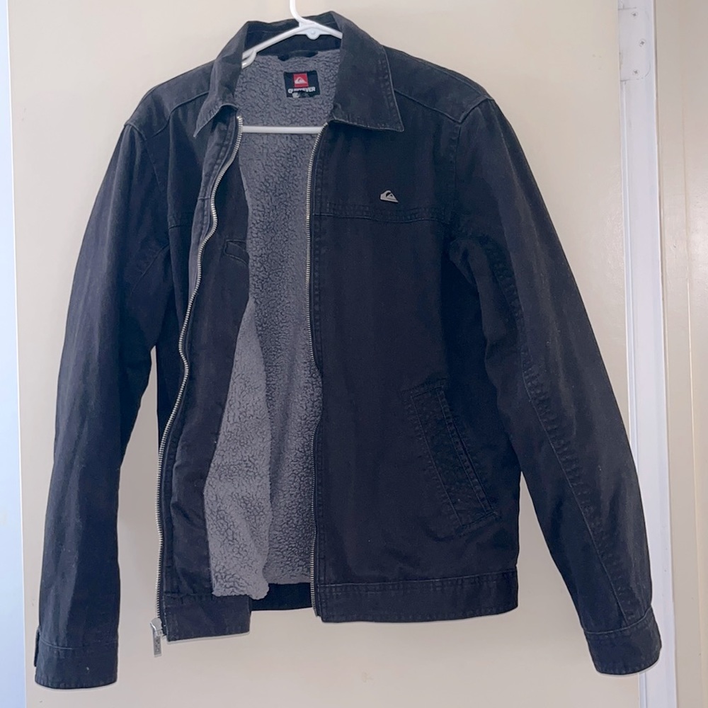 Quicksilver Sherpa Lined Zip Up Utility Jacket - image 2